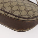 GUCCI GG Supreme Shoulder Bag PVC Beige Gold Auth BA13146-11