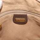 GUCCI GG Supreme Shoulder Bag PVC Beige Gold Auth BA13146-16