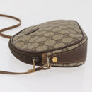 GUCCI GG Supreme Shoulder Bag PVC Beige Gold Auth BA13146-5