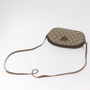 GUCCI GG Supreme Shoulder Bag PVC Beige Gold Auth BA13146-7