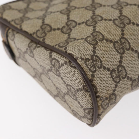 GUCCI GG Supreme Web Sherry Line Tas PVC Beige Rood 32 014 3553 Auth BA13149