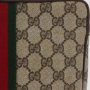 GUCCI GG Supreme Web Sherry Line Tas PVC Beige Rood 32 014 3553 Auth BA13149-3