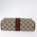 GUCCI GG Supreme Web Sherry Line Tas PVC Beige Rood 32 014 3553 Auth BA13149-7