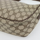 GUCCI GG Supreme Web Sherry Line Tasche PVC Beige Gold 89 02 077 Auth BA13151-16