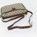 GUCCI GG Supreme Web Sherry Line Tasche PVC Beige Gold 89 02 077 Auth BA13151-7