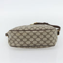 GUCCI GG Supreme Web Sherry Line Tasche PVC Beige Gold 89 02 077 Auth BA13151-5