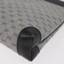 GUCCI Micro GG Supreme Shoulder Bag PVC Navy Gold Auth BA13153-14