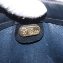 GUCCI Micro GG Supreme Shoulder Bag PVC Navy Gold Auth BA13153-10