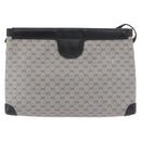GUCCI Micro GG Supreme Shoulder Bag PVC Navy Gold Auth BA13153-2