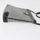 GUCCI Micro GG Supreme Shoulder Bag PVC Navy Gold Auth BA13153-3