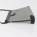 GUCCI Micro GG Supreme Shoulder Bag PVC Navy Gold Auth BA13153-4