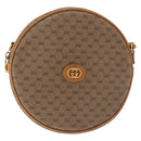 GUCCI Micro GG Supreme Umhängetasche PVC Beige Gold Auth BA13154-13