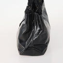 Salvatore Ferragamo Hand Bag Nylon Patent Leather 2 Set Black Auth BA13155-4