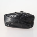 Salvatore Ferragamo Hand Bag Nylon Patent Leather 2 Set Black Auth BA13155-7