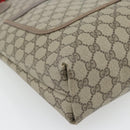 GUCCI GG Supreme Web Sherry Line Tote Bag PVC Beige 39 02 003 Auth BA13156-14