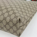 GUCCI GG Supreme Web Sherry Line Tote Bag PVC Beige 39 02 003 Auth BA13156-15