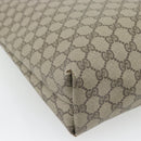 GUCCI GG Supreme Web Sherry Line Tote Bag PVC Beige 39 02 003 Auth BA13156-16