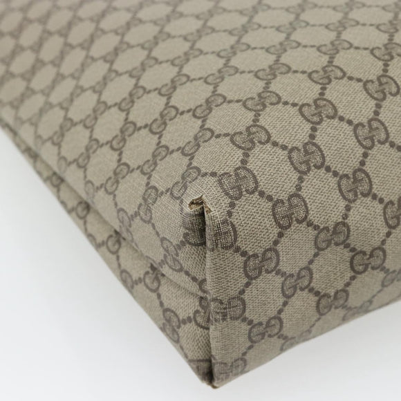 GUCCI GG Supreme Web Sherry Line Tote Bag PVC Beige 39 02 003 Auth BA13156