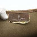 GUCCI GG Supreme Web Sherry Line Tote Bag PVC Beige 39 02 003 Auth BA13156-18
