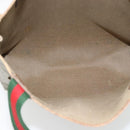 GUCCI GG Supreme Web Sherry Line Tote Bag PVC Beige 39 02 003 Auth BA13156-11