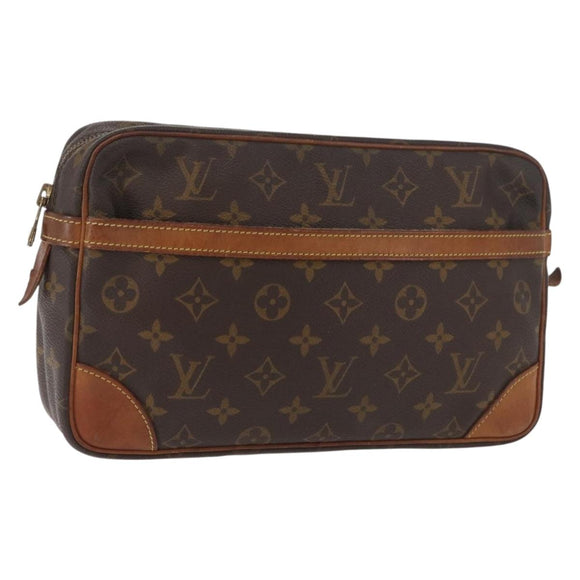 LOUIS VUITTON Monogram Compiegne 28 Clutch Bag M51845 LV Auth BA13159