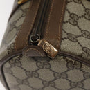 GUCCI GG Supreme Web Sherry Line Hand Bag PVC Leather Beige Auth BA1316-10