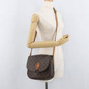 LOUIS VUITTON Monogram Saint Cloud GM Umhängetasche M51242 LV Auth BA13160-26