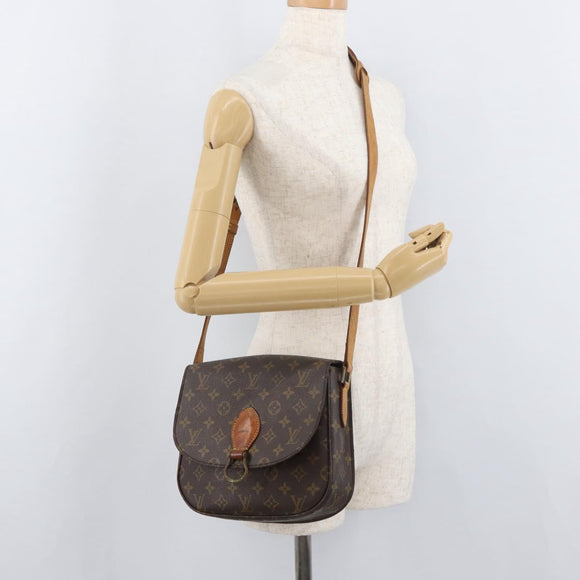 LOUIS VUITTON Monogram Saint Cloud GM Umhängetasche M51242 LV Auth BA13160