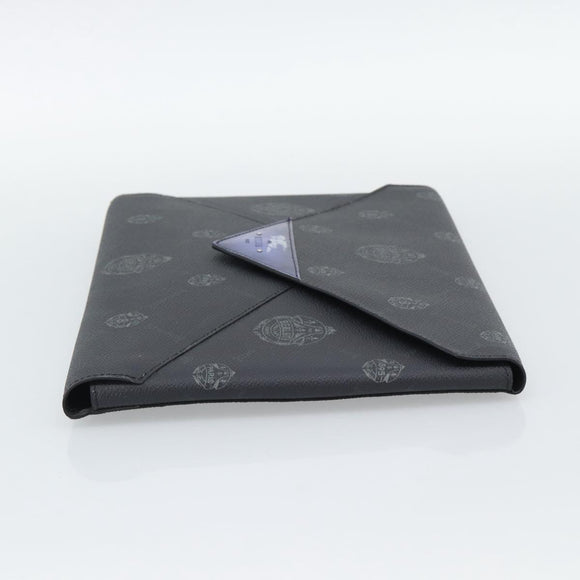 Berluti Clutch Bag PVC Black Silver Auth BA13162