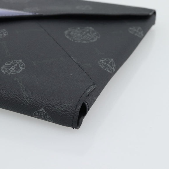 Berluti Clutch Bag PVC Black Silver Auth BA13162