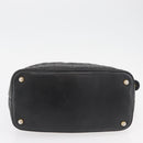 Gianni Versace Handtasche Leder Schwarz Gold Auth BA13163-10