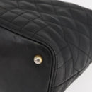 Gianni Versace Handtasche Leder Schwarz Gold Auth BA13163-12