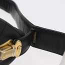 Gianni Versace Handtasche Leder Schwarz Gold Auth BA13163-9