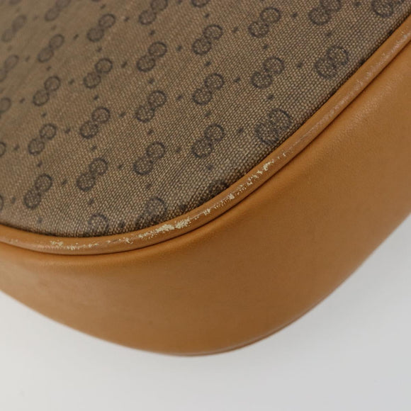 GUCCI Micro GG Supreme Umhängetasche PVC Beige Gold Auth BA13164