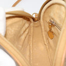 GUCCI Micro GG Supreme Umhängetasche PVC Beige Gold Auth BA13164-20