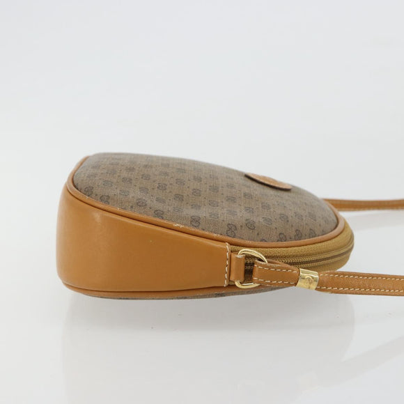 GUCCI Micro GG Supreme Umhängetasche PVC Beige Gold Auth BA13164