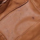 CELINE Macadam Canvas Purse Shoulder Bag PVC Leather Brown Gold Auth BA13166-9