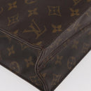 LOUIS VUITTON Monogram Sac Plat Hand Bag M51140 LV Auth BA13167-14