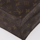 LOUIS VUITTON Monogram Sac Plat Hand Bag M51140 LV Auth BA13167-16