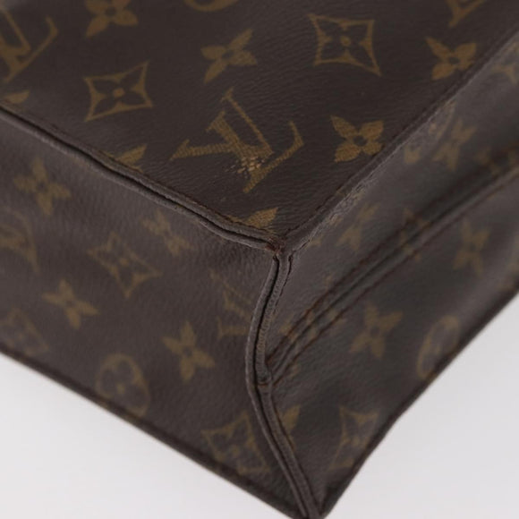 LOUIS VUITTON Monogram Sac Plat Hand Bag M51140 LV Auth BA13167