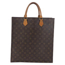 LOUIS VUITTON Monogram Sac Plat Hand Bag M51140 LV Auth BA13167-13