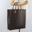 LOUIS VUITTON Monogram Sac Plat Hand Bag M51140 LV Auth BA13167-21