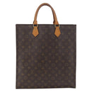 LOUIS VUITTON Monogram Sac Plat Hand Bag M51140 LV Auth BA13167-2