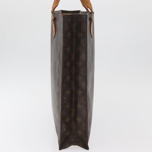 LOUIS VUITTON Monogram Sac Plat Hand Bag M51140 LV Auth BA13167