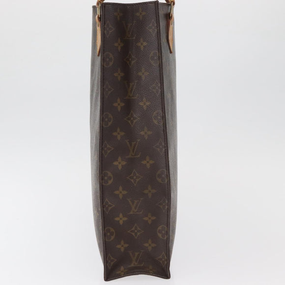 LOUIS VUITTON Monogram Sac Plat Hand Bag M51140 LV Auth BA13167