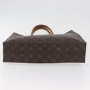 LOUIS VUITTON Monogram Sac Plat Hand Bag M51140 LV Auth BA13167-5