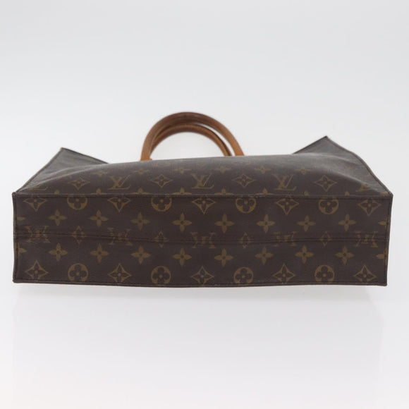 LOUIS VUITTON Monogram Sac Plat Hand Bag M51140 LV Auth BA13167