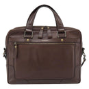 BURBERRY Hand Bag Leather 2way Brown Gold Auth BA13168-13
