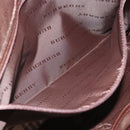 BURBERRY Handtas Leer 2way Bruin Goud Auth BA13168-22
