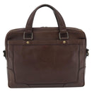 BURBERRY Handtas Leer 2way Bruin Goud Auth BA13168-2